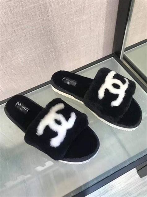 chanel blue slippers|vintage Chanel slippers.